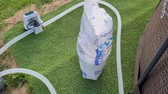 Бассейн с песочным фильтром и хлорогенератором. Растворение соли в бассейне смотреть онлайн