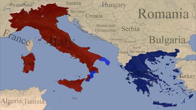 Italy vs Greece | Country vs Country Animation смотреть онлайн