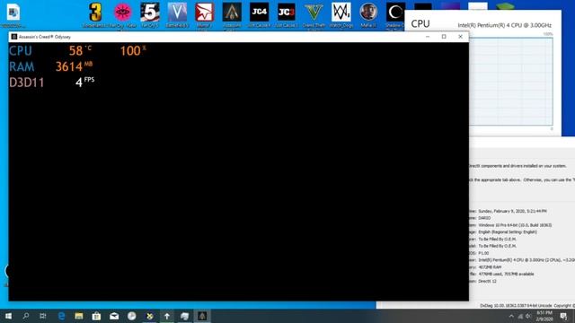 Assassins Creed Odyssey RUNNING ON PENTIUM 4 смотреть онлайн