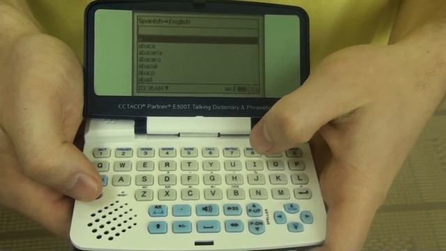 ECTACO Partner 500 Series Language Translator Demo