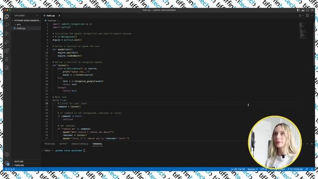 Automating My Life with Python & ChatGPT: Coding My Own Virtual Voice Assistant | Code With Me смотреть онлайн