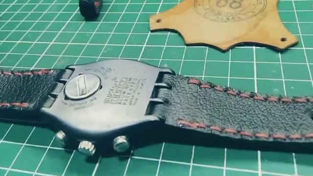 Ремешок для часов Swatch. Часы Swatch. Кожаный ремешок для часов. Ремешок ручной работы Strap Swatch