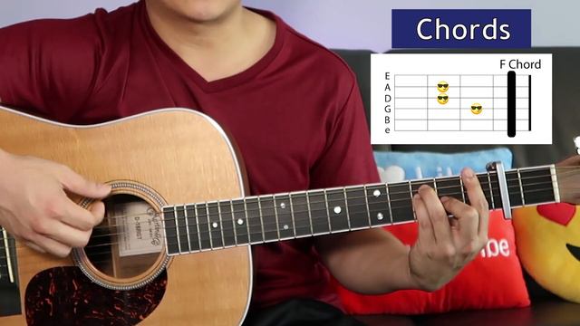 Can't Help Falling In Love - Crazy Rich Asians Guitar Tutorial смотреть онлайн