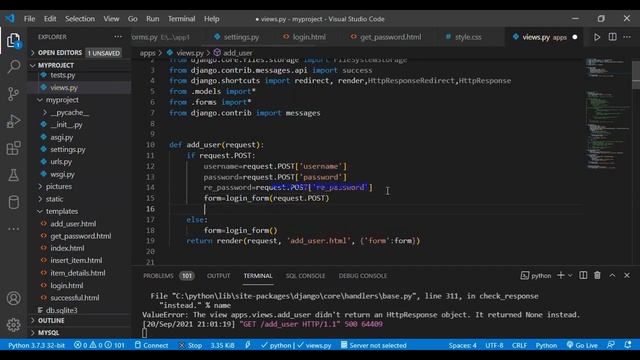 User already exists in Database Django смотреть онлайн