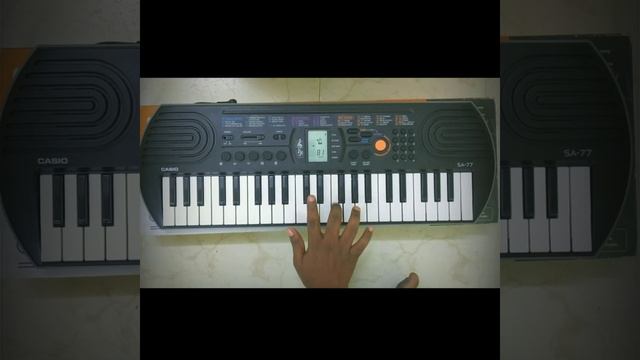 Aigiri Nandini simple and easy piano 🎹 notes on Casio SA-77 смотреть онлайн