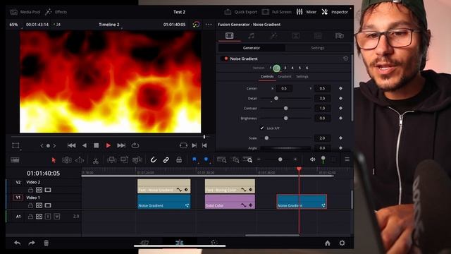 How To Create FAST Animated Background (Noise Gradient) in DaVinci Resolve iPad смотреть онлайн
