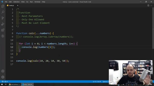 Learn JavaScript In Arabic 2021 - #061 - Function Rest Parameters смотреть онлайн
