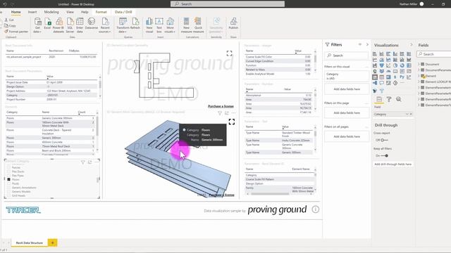 Tracer Tutorial - Using 3D Power BI Templates to Connect to Revit Building Information смотреть онлайн