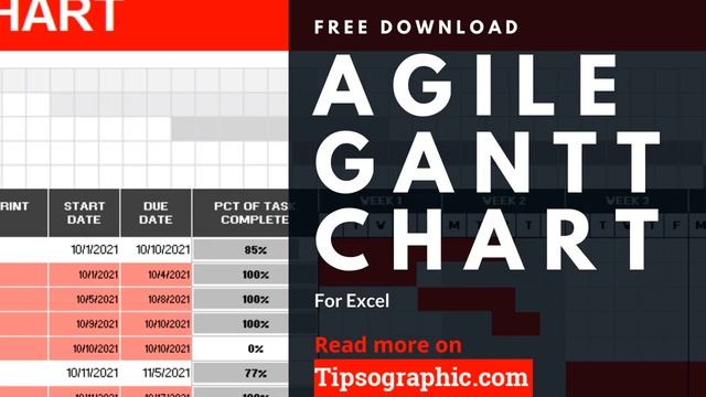 Agile Gantt Chart Template for Excel ► Free Download смотреть онлайн