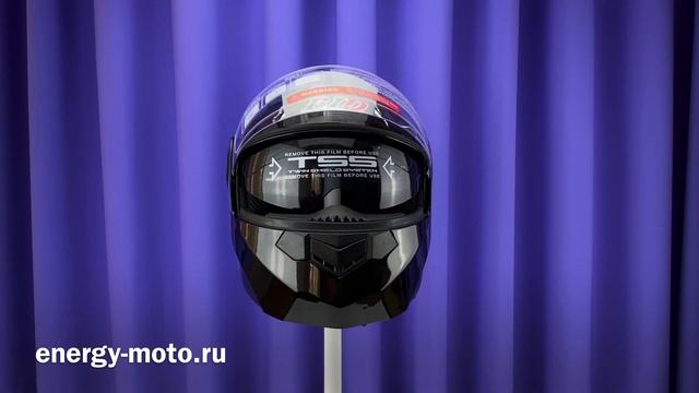 Мотошлем (модуляр) BLD BLACK-GLOSSY смотреть онлайн