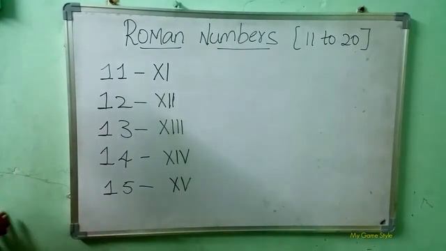 Roman Numbers 11 to 20 смотреть онлайн