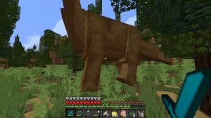 100 ДНЕЙ  С ДИНОЗАВРАМИ В МАЙНКРАФТ ЧАСТЬ 3! СЛУЧАЙНО ВСТРЕТИЛА ЖИТЕЛЕЙ НЕОБИТАЕМОГО ОСТРОВА В МАЙН