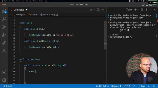 #57 Final keyword in java смотреть онлайн