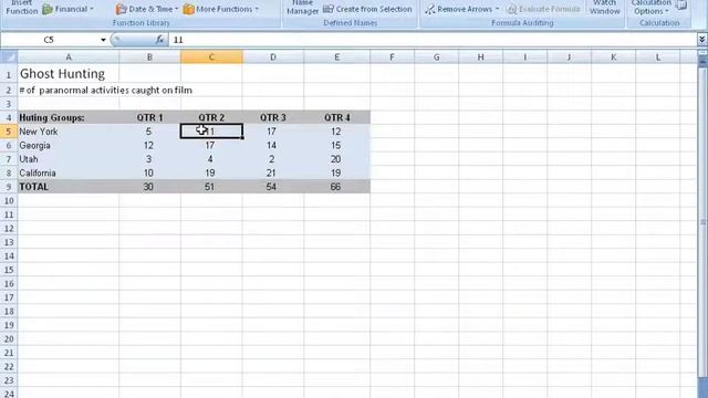 Excel 2007: Create A Named Cell, Named Range смотреть онлайн