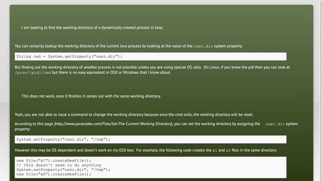 How to retrieve working directory of running process in Java? смотреть онлайн