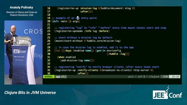 Clojure Bits in JVM Universe (Anatoly Polinsky, USA) смотреть онлайн