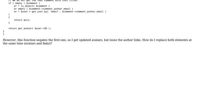 Wordpress: Replace comment avatars and links at the same time смотреть онлайн