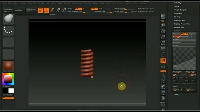 Zbrush 4R7 как сделать лампочку Ильича смотреть онлайн