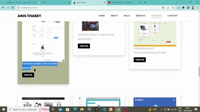 Portfolio Website || Dynamic and full respensive HTML ,CSS,JS,BOOTSTRAP and PHP |@AnisDeveloper смотреть онлайн