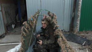 быстросъемный скрадок в лодку dragon  для весенней охоты