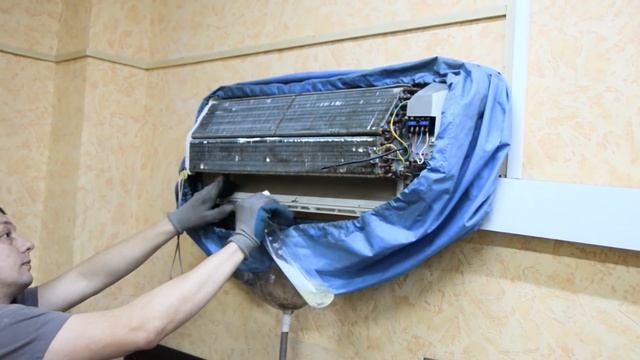 Чистка кондиционера + антибактериальная обработка смотреть онлайн