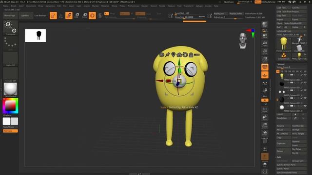 Фин и Джейк в 3д / Если бы Adventure Time были в 3д / Speedsculpt в Zbrush / 3д моделирование смотреть онлайн