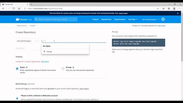 5. Creating repository in Docker Hub смотреть онлайн