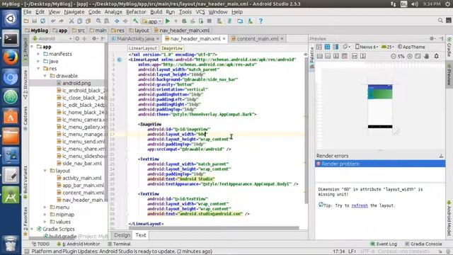 Customise Navigation Drawer смотреть онлайн