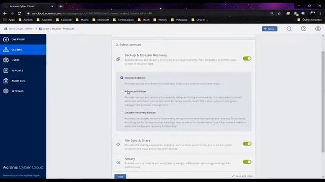 Acronis Cyber Cloud 8.0 - Console de Gerenciamento de Grupos - Descrição Geral e Clientes смотреть онлайн