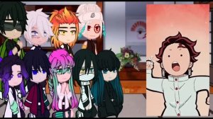 [] Hashira react to Tanjiro [] Demon King Tanjiro [] Contain Manga Spoilers []