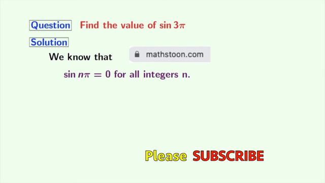 Value of sin 3pi | sin 540 degree | sin 540 | sin 3pi value смотреть онлайн