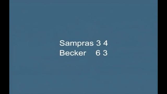 Pete Sampras vs Boris Becker Final ATP Tour 1996 Part.1 смотреть онлайн