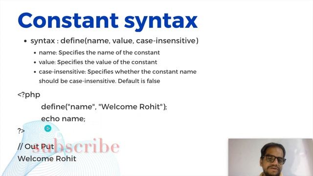 PHP | Constants in php смотреть онлайн