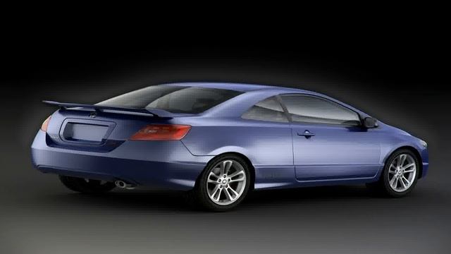 3D Model of Honda Civic VIII SI Coupe Review смотреть онлайн