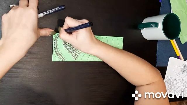 Процесс изготовления кружки Сублимация Термопресс Печать на кружках Зентагл Мандала Узоры Дудлинг смотреть онлайн