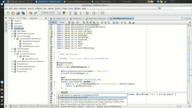 08 - Esempio completo: JAX-RS, JPA, JAXB, CDI - [Java EE in Italiano] смотреть онлайн