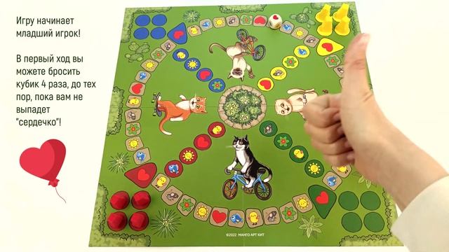 Настольная игра ходилка Любимая игра котиков смотреть онлайн