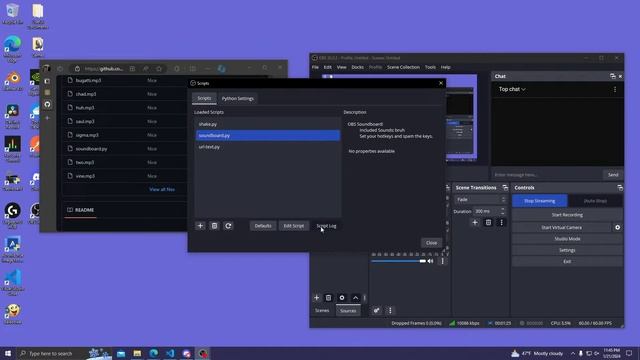 Creating a Custom Soundboard in OBS Studio | Python Script Tutorial смотреть онлайн
