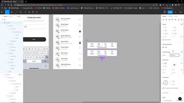 Complete Messenger App UI Design Using Figma From Scratch | Figma Tutorials смотреть онлайн