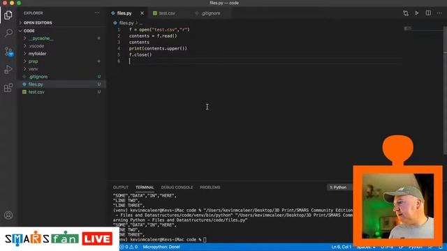 LEARNING PYTHON - FILES & DATA STRUCTURES - for Raspberry Pi Robots смотреть онлайн