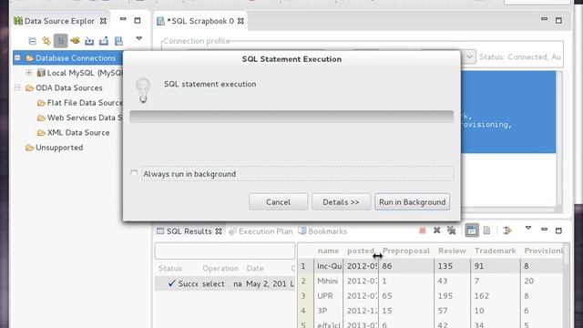 Executing SQL in Data Tools смотреть онлайн