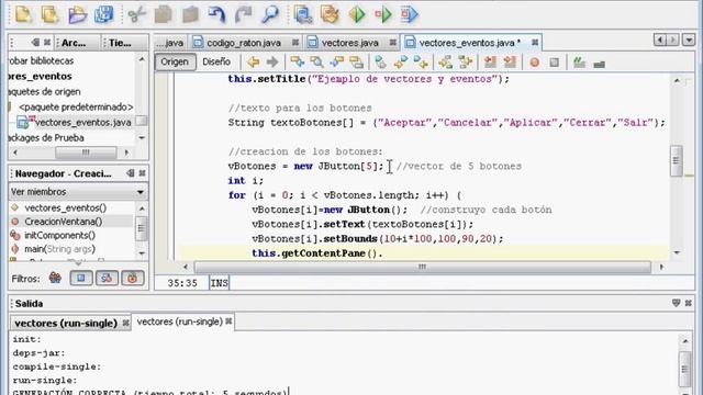 Java - Vectores y Eventos en Netbeans [de etiquetas, botones, cuadros de texto, etc.] смотреть онлайн