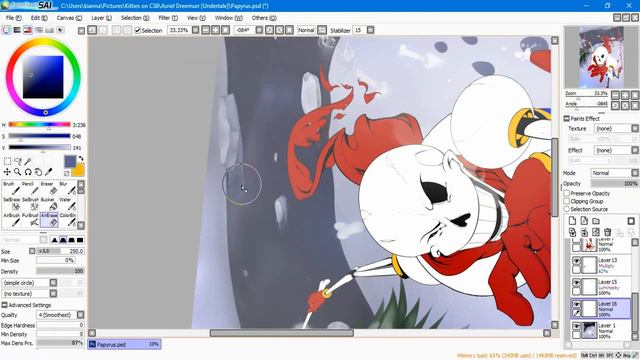 Papyrus - Undertale Speedpaint смотреть онлайн