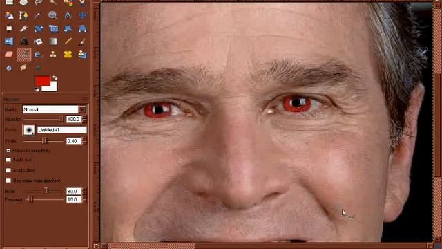 GIMP Makeover: George Bush to War!!! смотреть онлайн