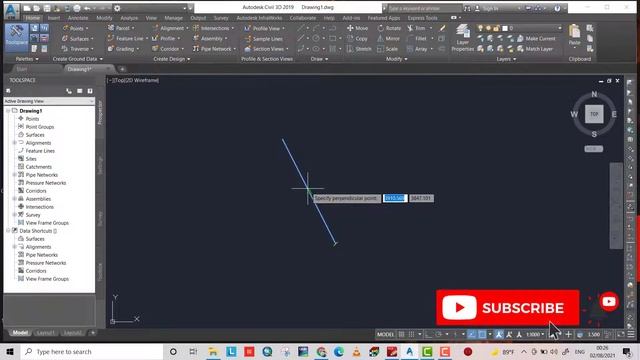How To Create a Perpendicular Line In Civil 3D смотреть онлайн