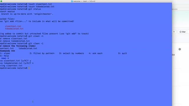 Git clean command смотреть онлайн