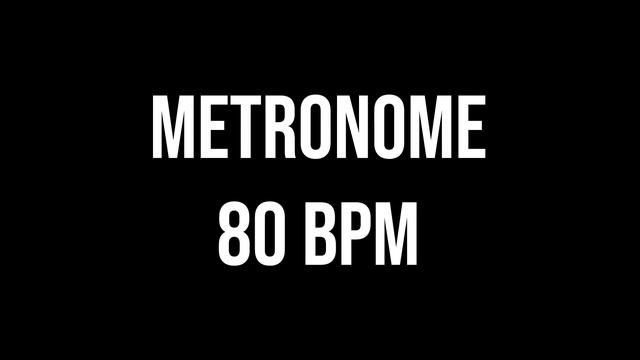 METRONOME 80 BPM 4/4 смотреть онлайн
