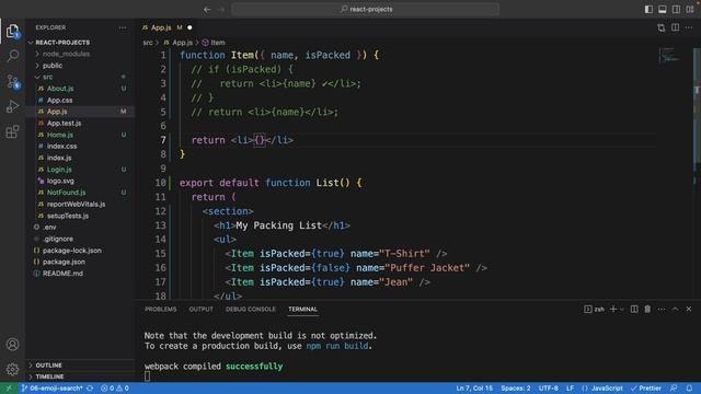 Using Ternary Operator for Conditional Rendering | React Tutorial смотреть онлайн