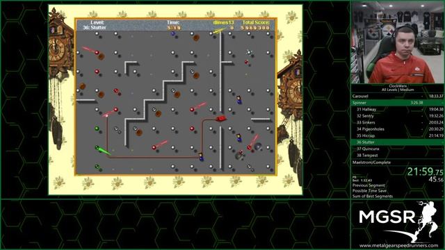 ClockWerx | Emulator | 36 Stutter | Medium | 44,500 Score смотреть онлайн