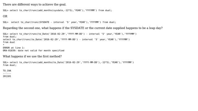 Databases: Best way to get current year minus 5 years (2 Solutions!!) смотреть онлайн